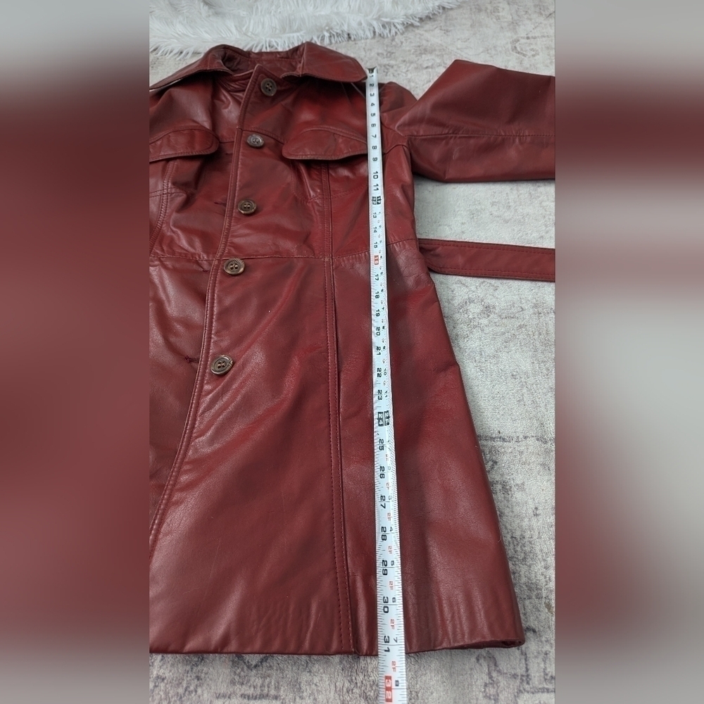 Vintage Lantry Woman's 100% Leathers Long Coat Jacket Made in Canada . - Picture 8 of 16